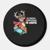 Oh Deer Christmas Celebration Holiday Design  Magneet (Voorkant)