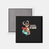 Oh Deer Christmas Celebration Holiday Design  Magneet (Voorkant / Achterkant)