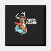 Oh Deer Christmas Celebration Holiday Design  Magneet (Voorkant)