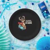 Oh Deer Christmas Celebration Holiday Design  Papieren Bordje (Feest)