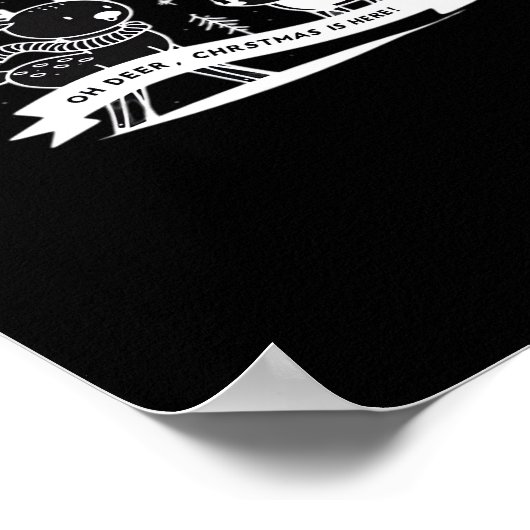 Oh Deer Christmas Celebration Holiday Style Poster (Hoek)