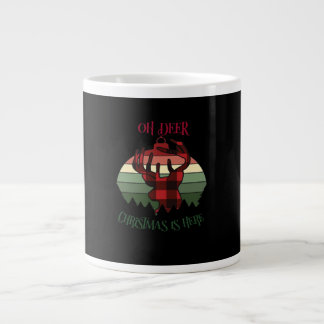 Oh Deer Christmas Is Here Joyful Aesthetic  Grote Koffiekop