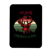 Oh Deer Christmas Is Here Joyful Aesthetic  Magneet (Verticaal)
