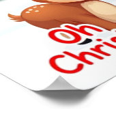 Oh Deer Christmas Is Here Poster – Feestelijke fee (Hoek)