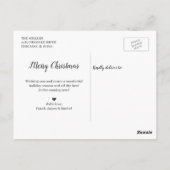 Oh Deer Christmas Is Here Red Buffalo Foto Briefkaart (Achterkant)