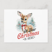  Oh Deer Christmas is hier Briefkaart (Voorkant)