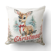 Oh Deer Christmas is hier Sierkussen