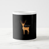Oh Deer Christmas Light Pajama Cute Reindeer Holid Grote Koffiekop (Voorkant)