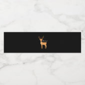 Oh Deer Christmas Light Pajama Cute Reindeer Holid Waterfles Etiket (Enkel label)