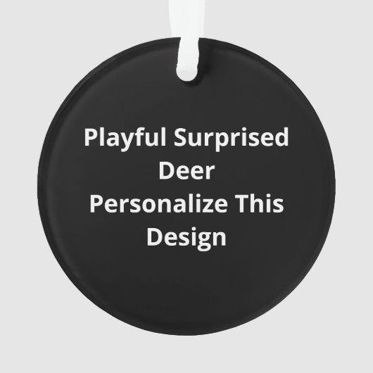Oh Deer Christmas Modern Design Ornament (achterkant)