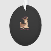 Oh Deer Christmas Modern Design Ornament (voorkant)