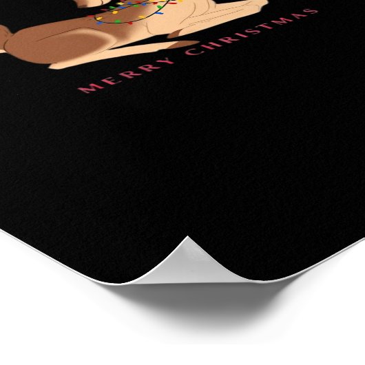 Oh Deer Christmas Modern Design  Poster (Hoek)