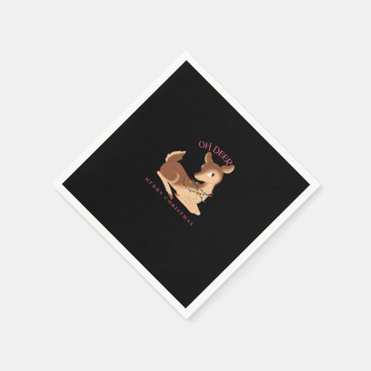 Oh Deer Christmas Modern Design  Servet (Hoek)