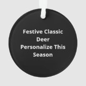 Oh Deer Christmas Too Classic HoliAcrylic Ornament (achterkant)