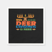 Oh Deer Christmas Too Classic Holiday Style  Servet (Voorkant)
