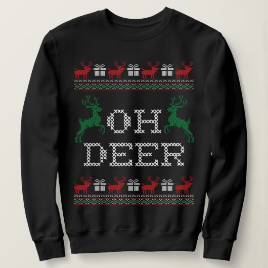 OH DEER CHRISTMAS TRUI (Design voorkant)