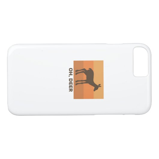 Oh Deer Classic Simple Design Case-Mate iPhone Case (Achterkant (Horizontaal))