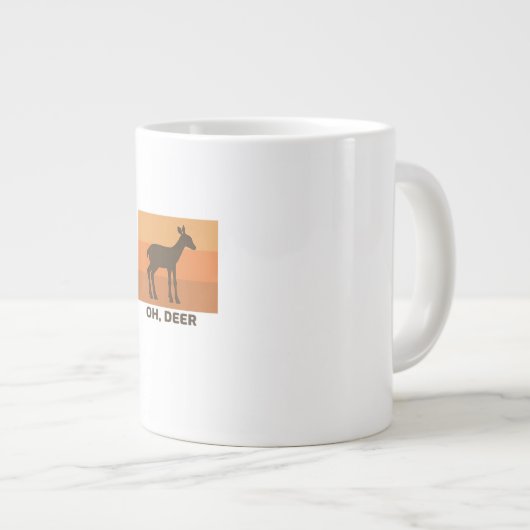 Oh Deer Classic Simple Design  Grote Koffiekop (Voorkant rechts)