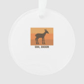 Oh Deer Classic Simple Design Ornament (voorkant)