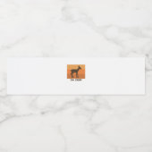 Oh Deer Classic Simple Design Waterfles Etiket (Enkel label)