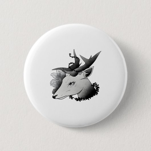 Oh Deer Classic Style  Ronde Button 5,7 Cm (Voorkant)