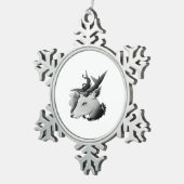 Oh Deer Classic Style  Tin Sneeuwvlok Ornament (Rechts)
