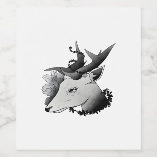 Oh Deer Classic Style  Wijn Etiket (Enkel label)