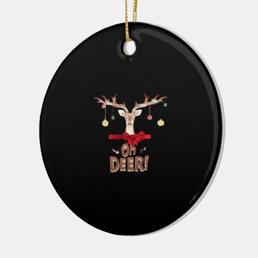 Oh Deer Classic Vibe Keramisch Ornament (Links)