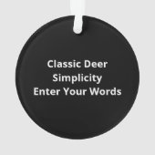Oh Deer Classic Vibe Ornament (achterkant)