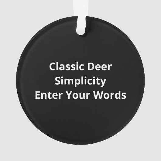 Oh Deer Classic Vibe Ornament (achterkant)