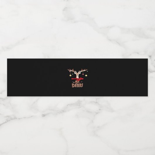 Oh Deer Classic Vibe  Waterfles Etiket (Enkel label)