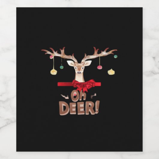 Oh Deer Classic Vibe  Wijn Etiket (Enkel label)