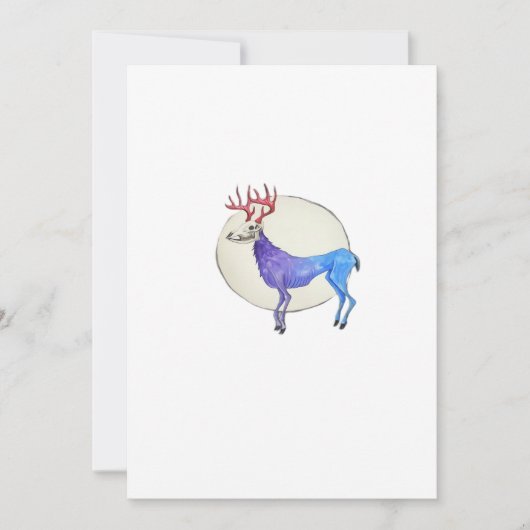 Oh Deer Clean Graphic Style Feestdagenkaart (Voorkant)