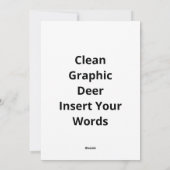 Oh Deer Clean Graphic Style Feestdagenkaart (Achterkant)
