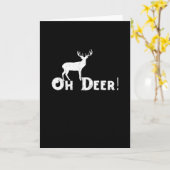 Oh Deer Clean Graphic Style Kaart (Gele Bloem)