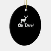 Oh Deer Clean Graphic Style Keramisch Ornament (Rechts)