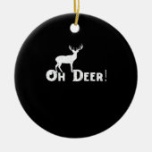 Oh Deer Clean Graphic Style Keramisch Ornament (Voorkant)