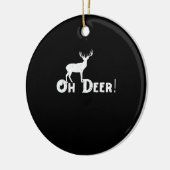 Oh Deer Clean Graphic Style Keramisch Ornament (Links)
