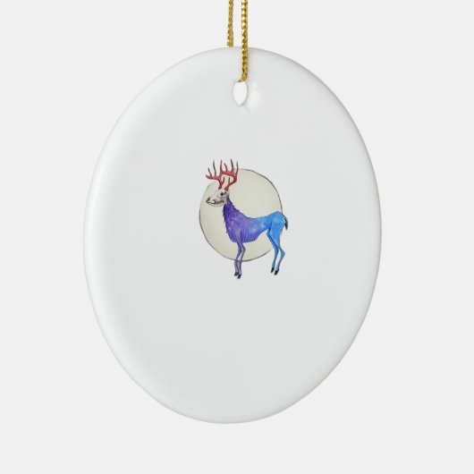 Oh Deer Clean Graphic Style Keramisch Ornament (Rechts)