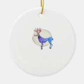 Oh Deer Clean Graphic Style Keramisch Ornament (Voorkant)