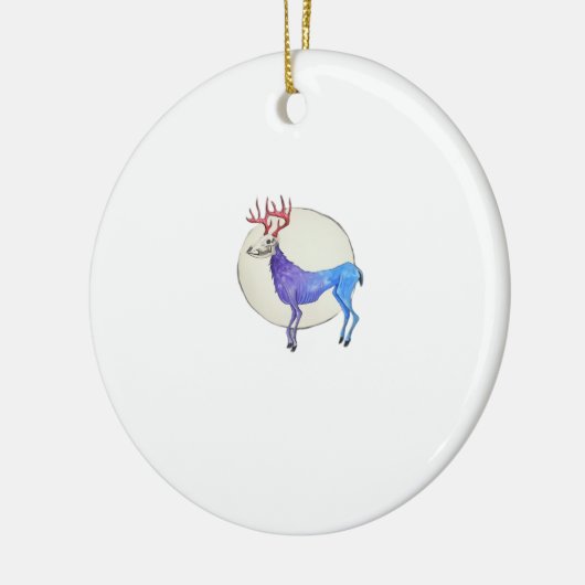 Oh Deer Clean Graphic Style Keramisch Ornament (Links)
