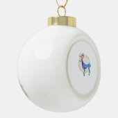 Oh Deer Clean Graphic Style Keramische Bal Ornament (Links)