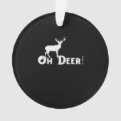 Oh Deer Clean Graphic Style Ornament (voorkant)