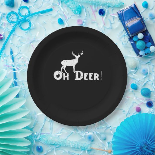 Oh Deer Clean Graphic Style Papieren Bordje (Feest)