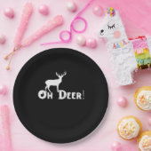 Oh Deer Clean Graphic Style Papieren Bordje (Feest)