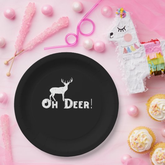 Oh Deer Clean Graphic Style  Papieren Bordje (Feest)