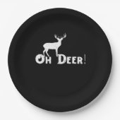Oh Deer Clean Graphic Style  Papieren Bordje (Voorkant)