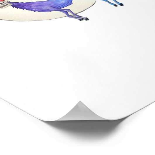 Oh Deer Clean Graphic Style  Poster (Hoek)