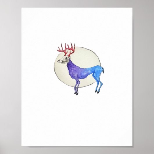 Oh Deer Clean Graphic Style  Poster (Voorkant)