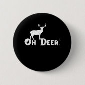 Oh Deer Clean Graphic Style  Ronde Button 5,7 Cm (Voorkant)